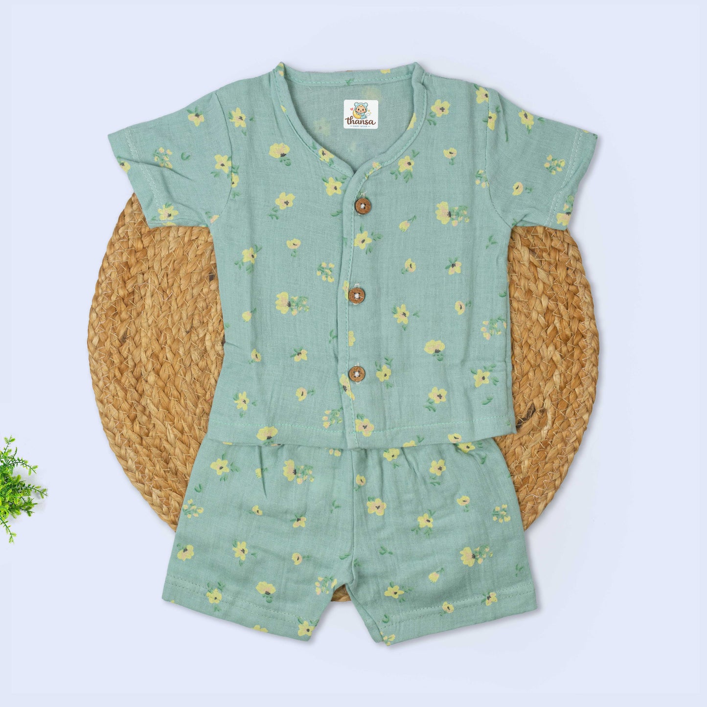 Muslin Co-Ord Set (0-3 months)