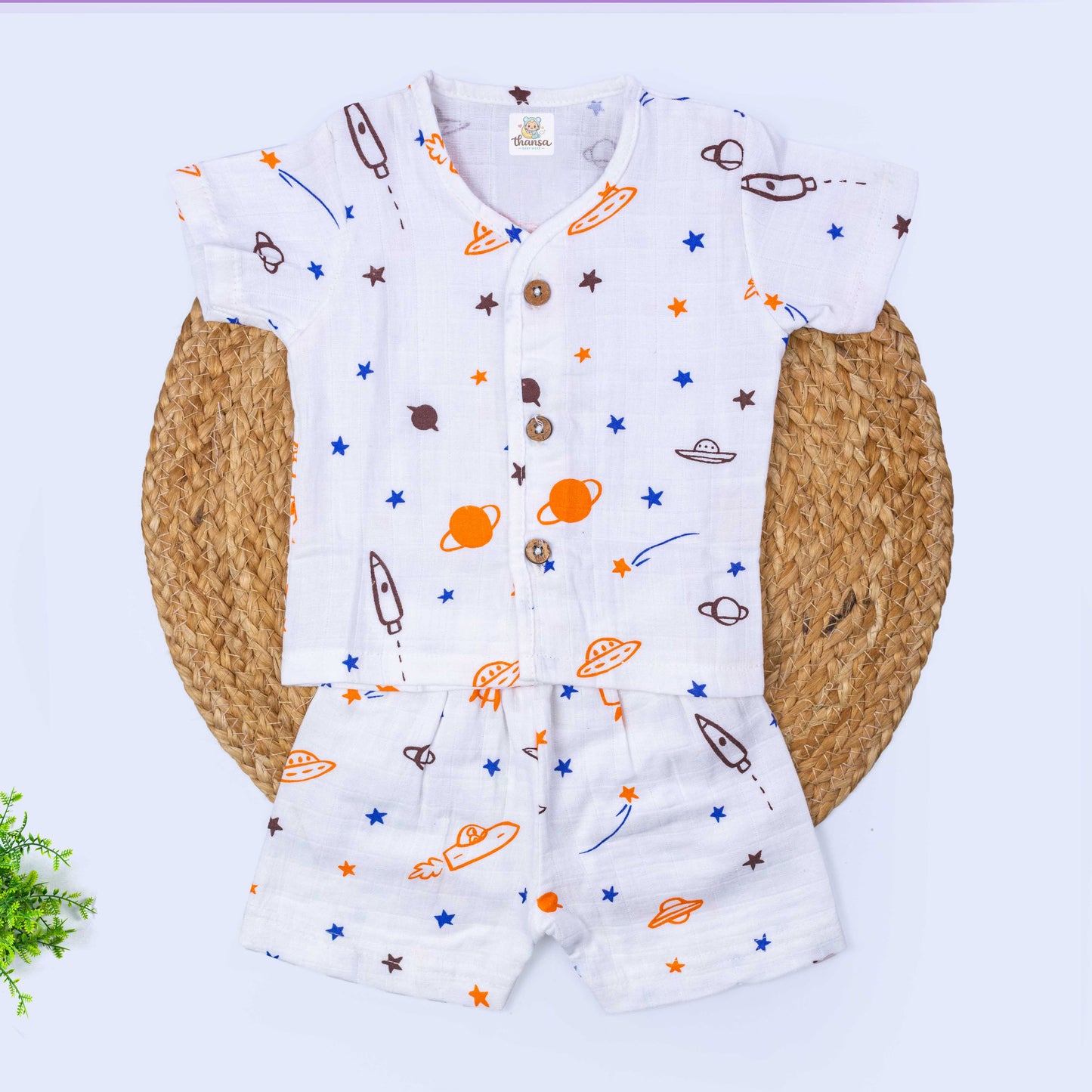 Muslin Co-Ord Set (0-3 months)