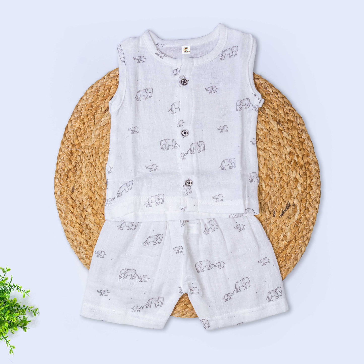 Muslin Co-Ord Set (0-3 months)