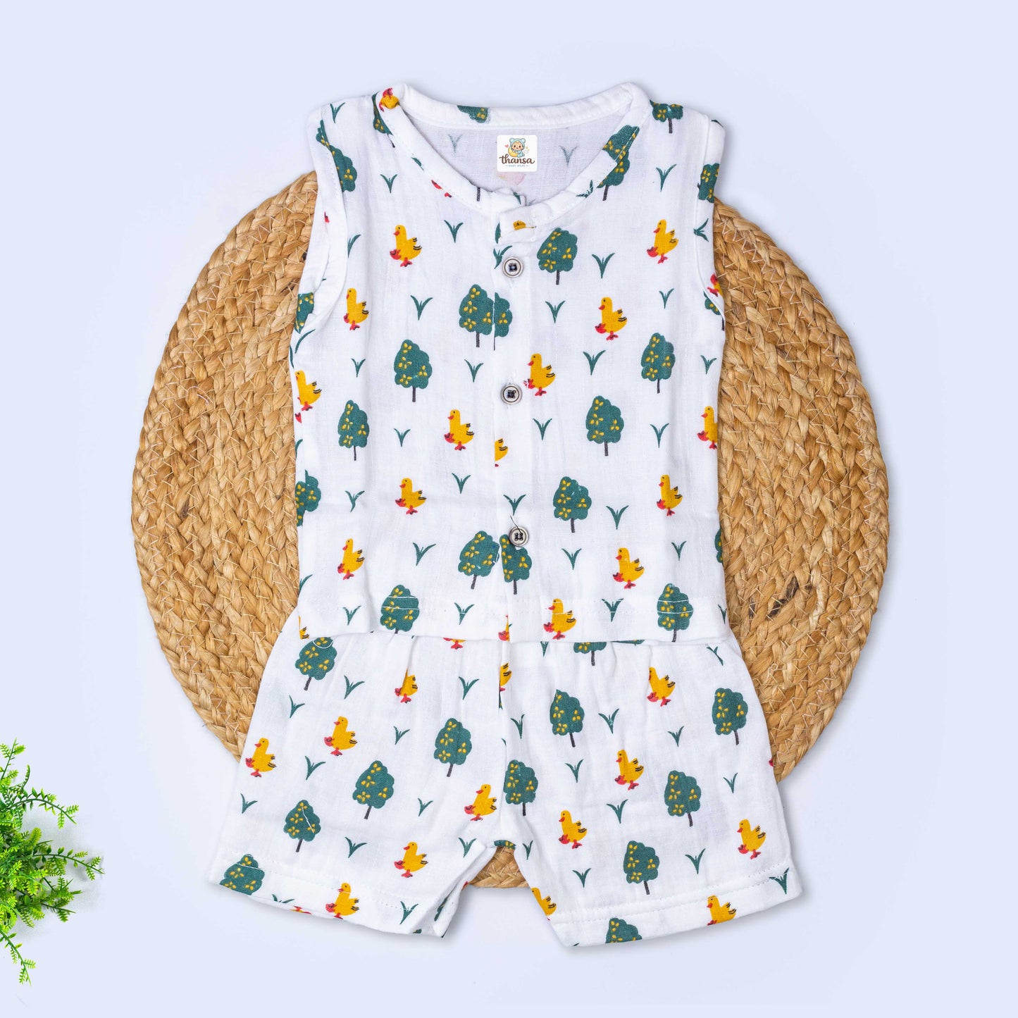 Muslin Co-Ord Set (0-3 months)