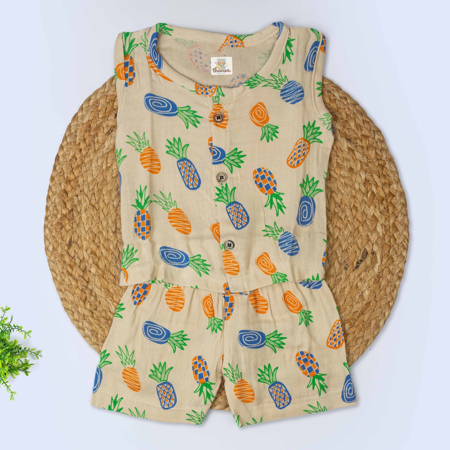 Muslin Co-Ord Set (0-3 months)