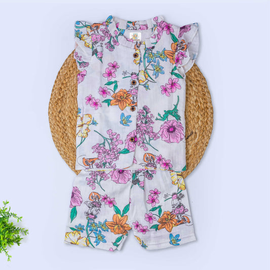 Girls Muslin Co-Ord Set (6-9 months)