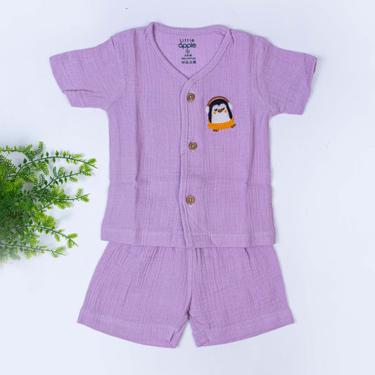 Crinkled Muslin Co Ord Set (3-6 months)