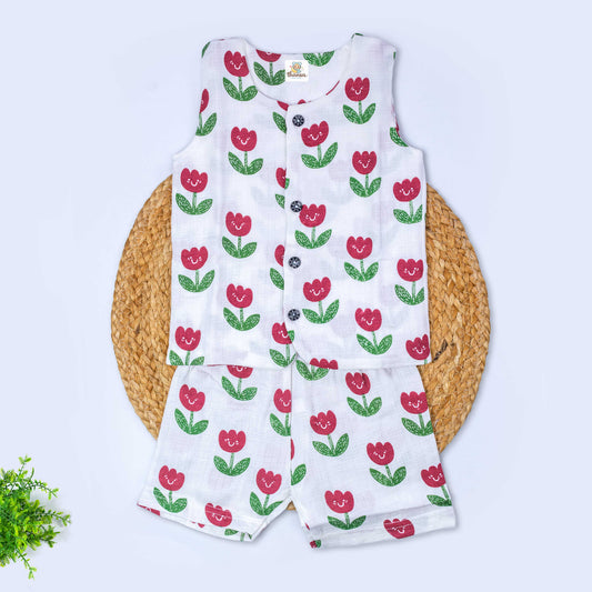 Muslin Co-Ord Set - Double Layer (3-6 months)