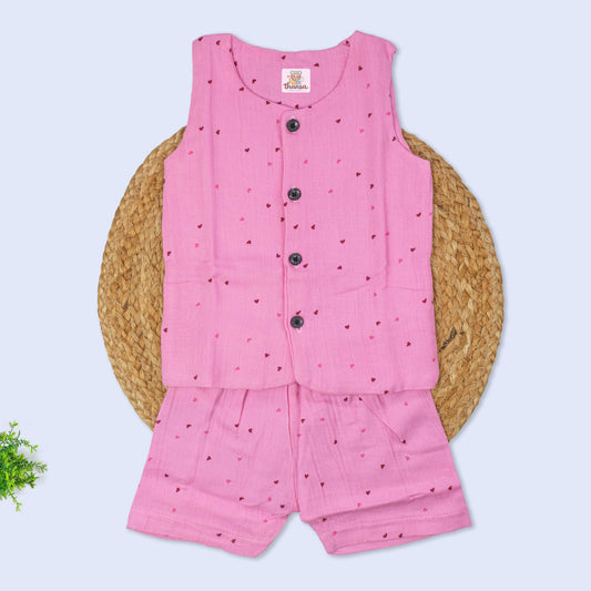 Muslin Co-Ord Set - Double Layer (9-12 months)