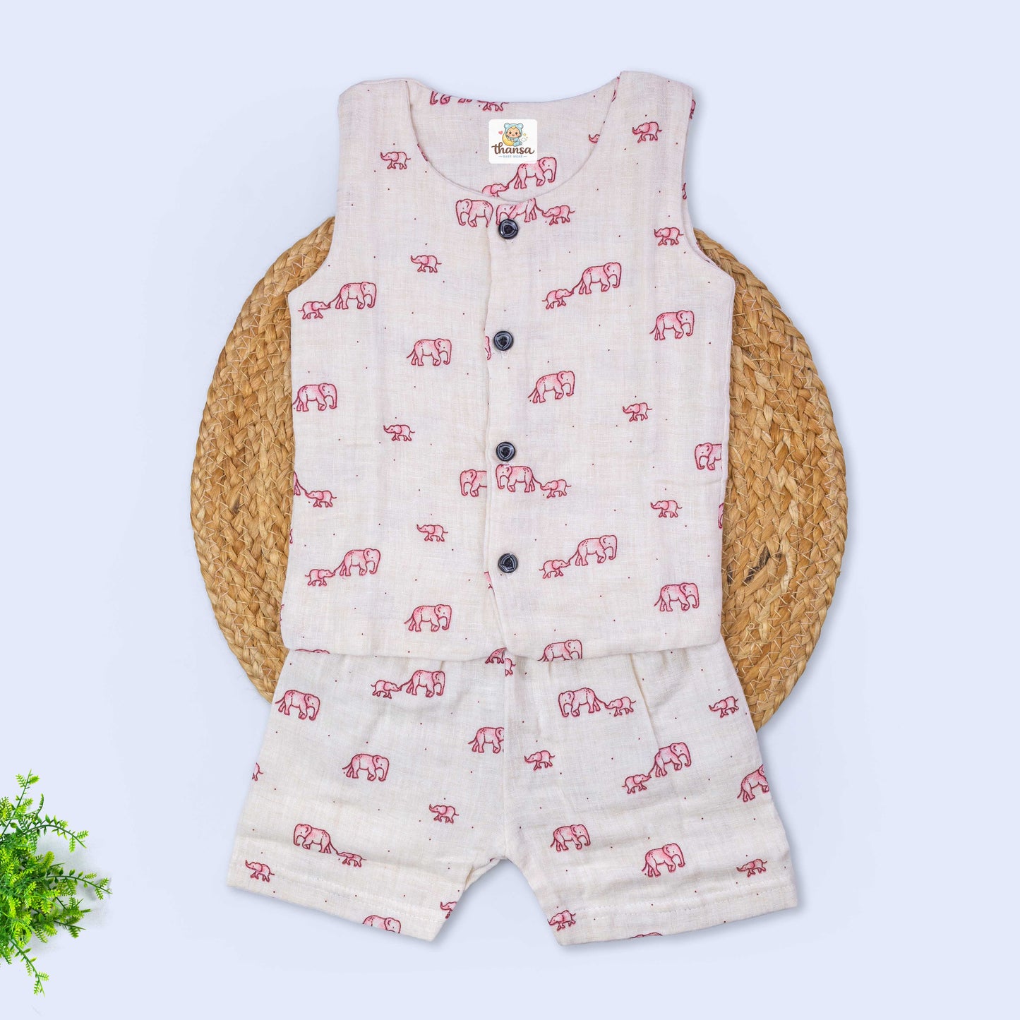 Muslin Co-Ord Set - Double Layer (3-6 months)