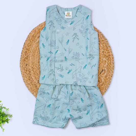 Muslin Co-Ord Set - Double Layer (6-9months)