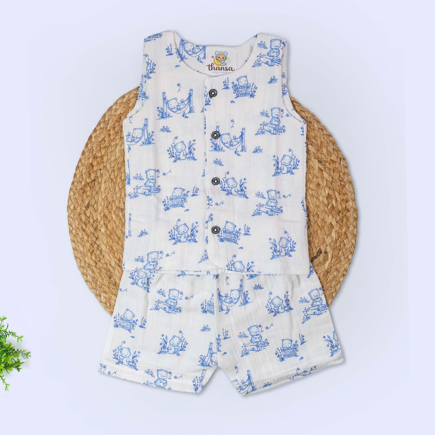 Muslin Co-Ord Set - Double Layer (6-9 months)