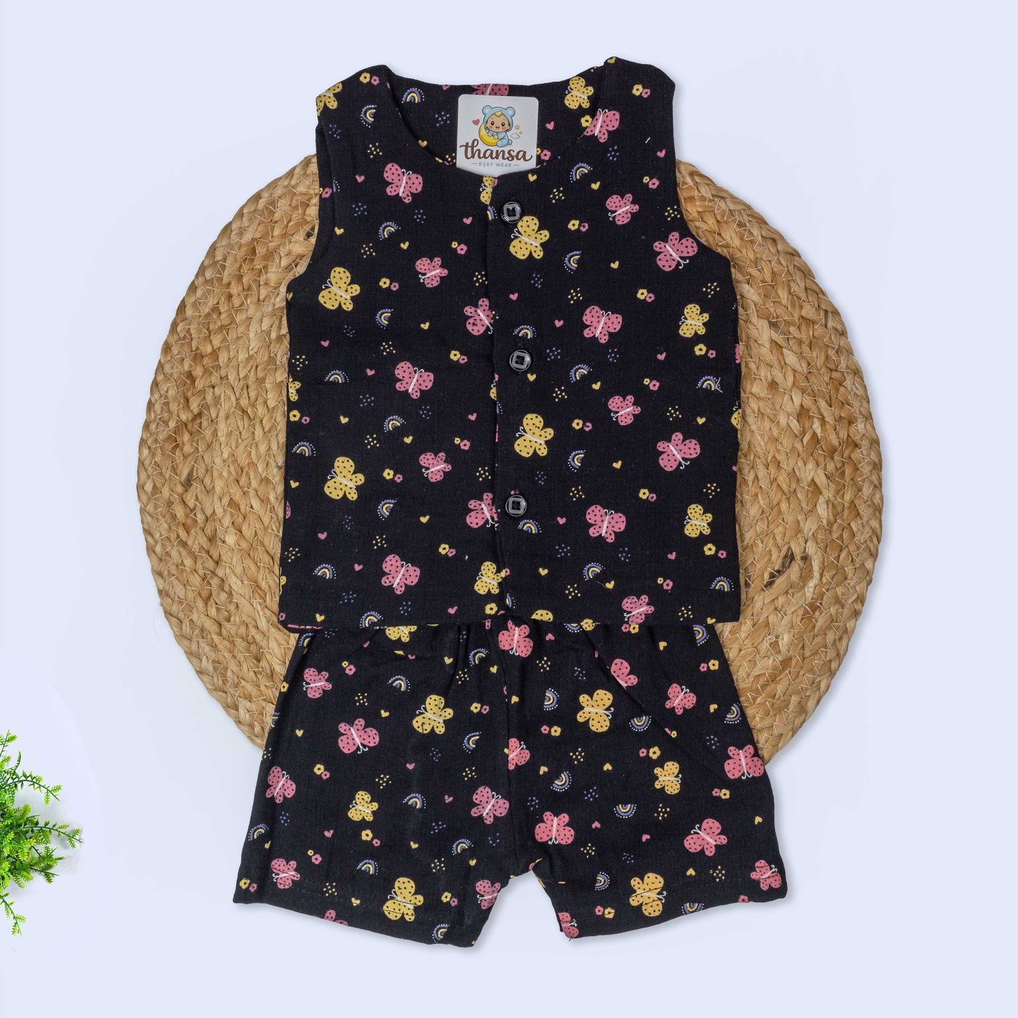Muslin Co-Ord Set - Double Layer (3-6 months)