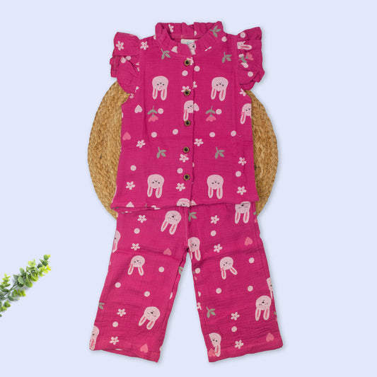 Girls Muslin Co-Ord Set (12-18 months)