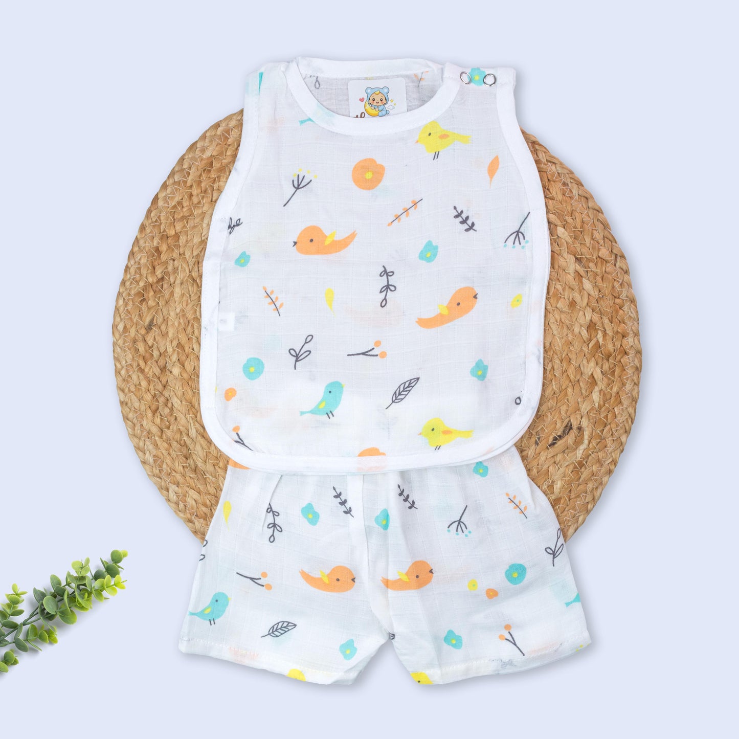 Boxy Style Muslin Co-Ord Set (0-3 months)