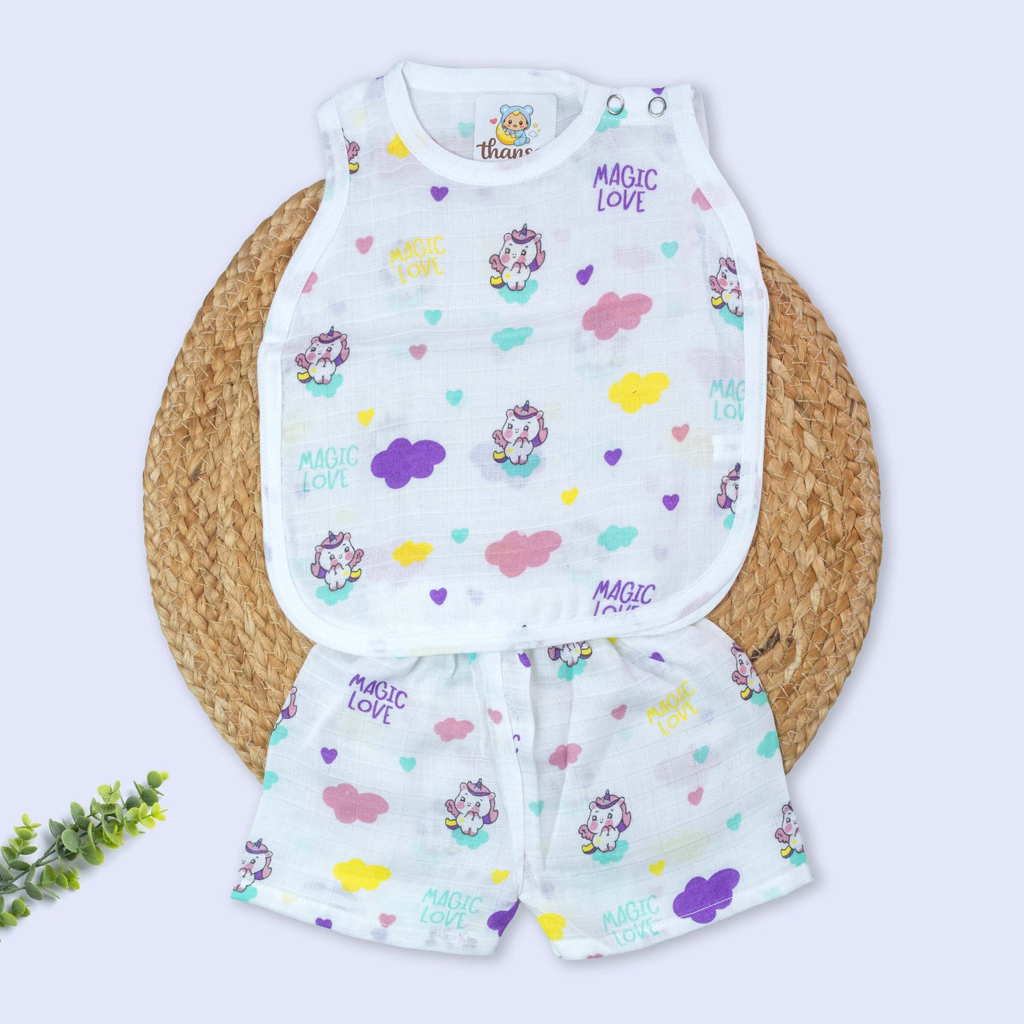 Boxy Style Muslin Co-Ord Set (9-12 months)
