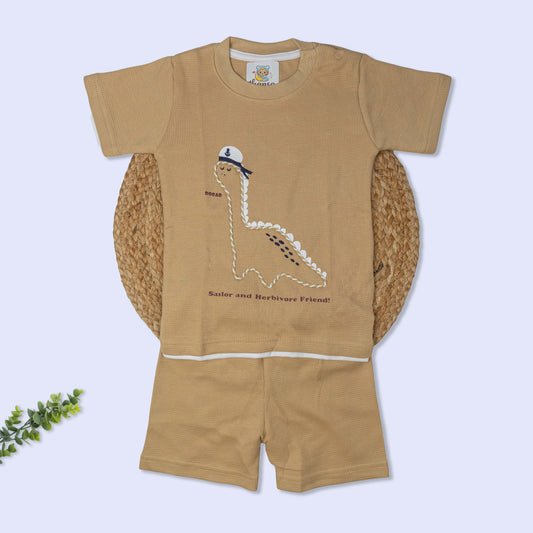 Rope Embroidery Knitted Co Ord set (9-12 months)
