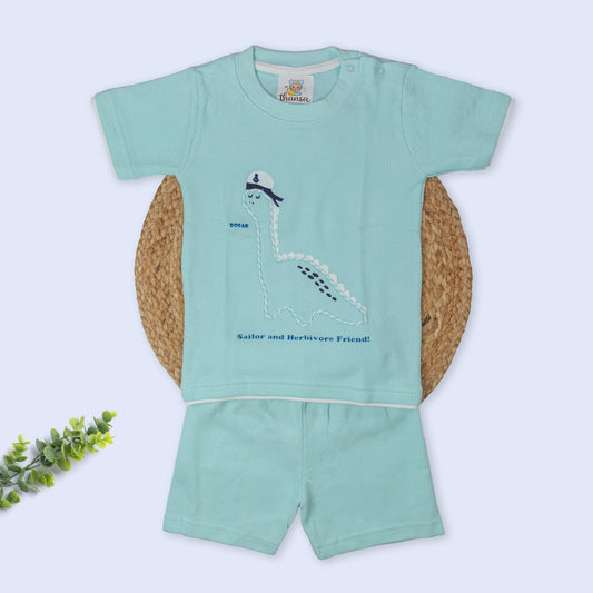 Rope Embroidery Knitted Co Ord set (9-12 months)