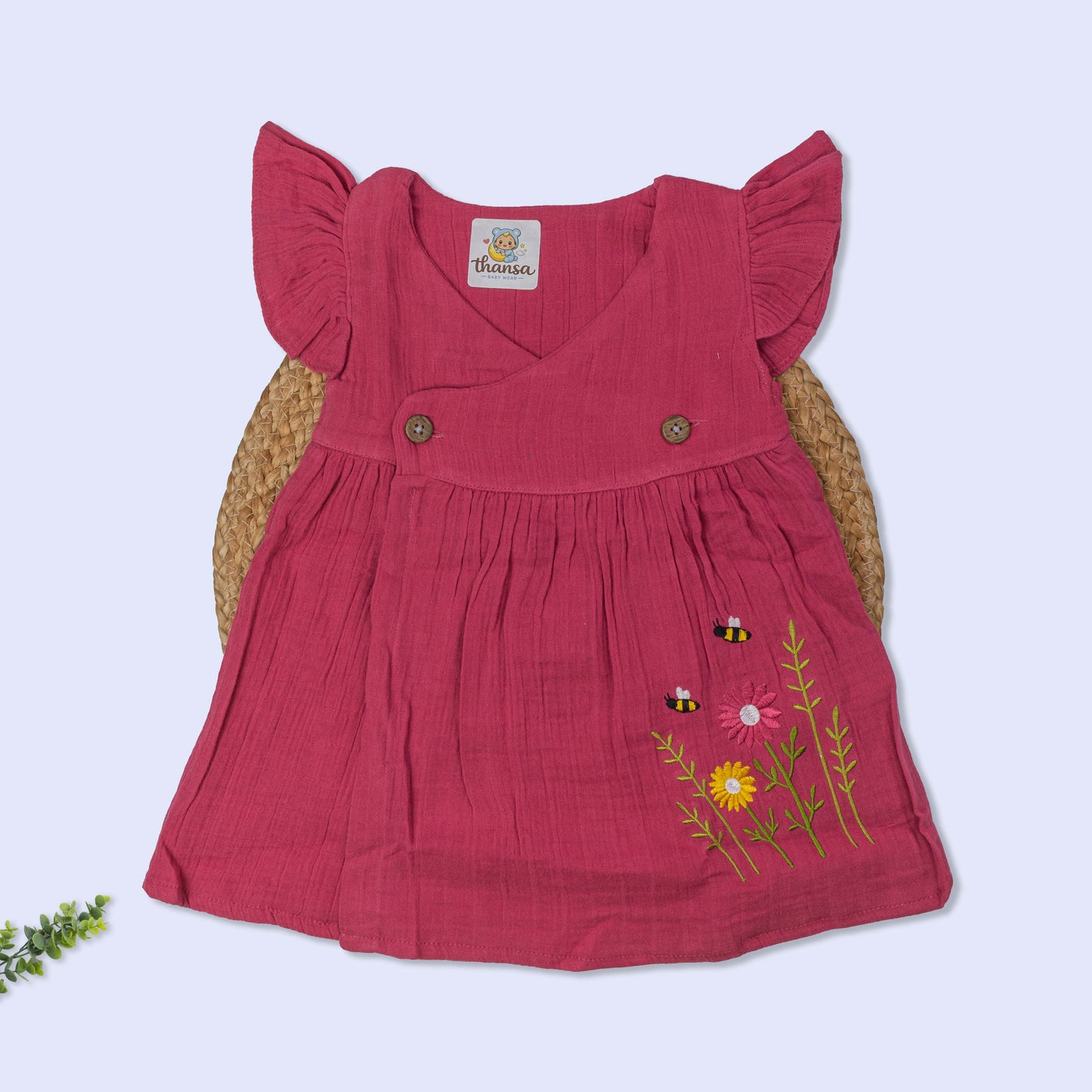 Crinkled Muslin Frock (9-12 months)