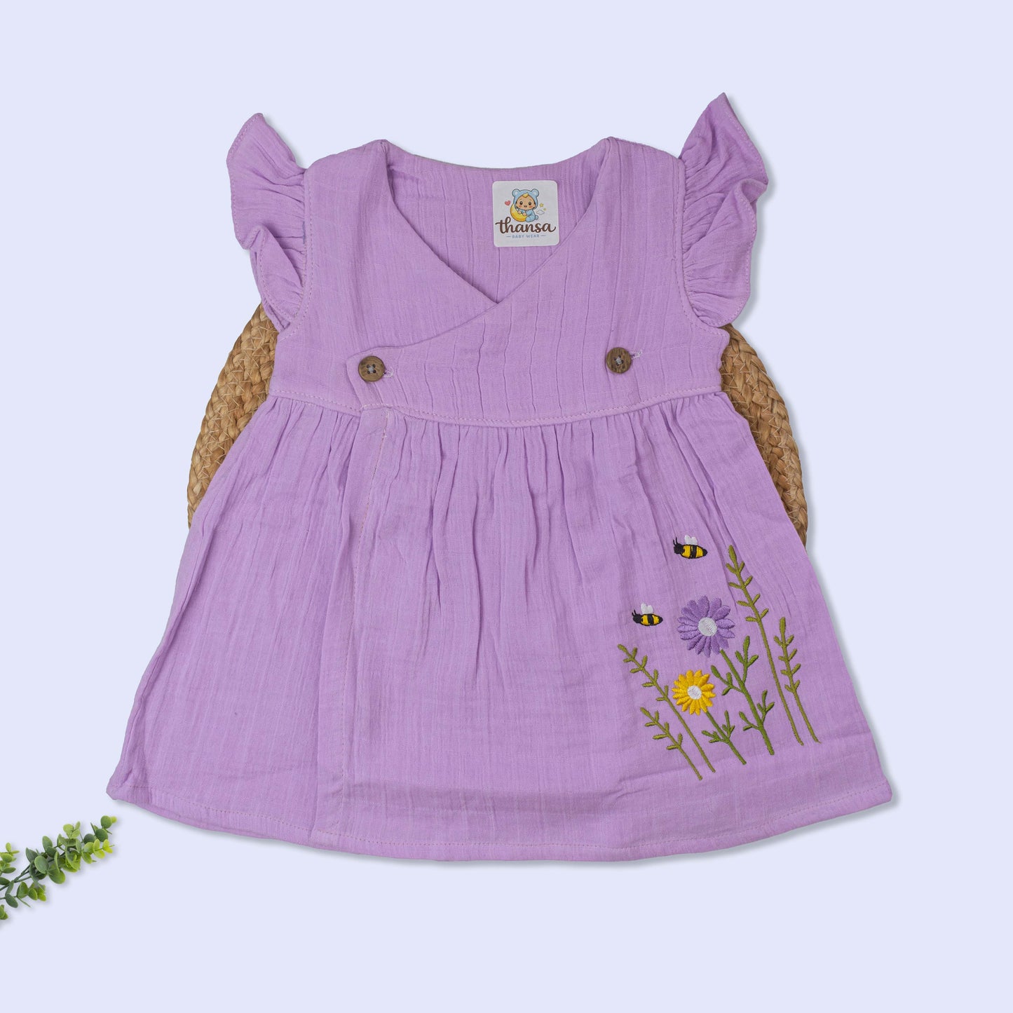 Crinkled Muslin Frock (9-12 months)