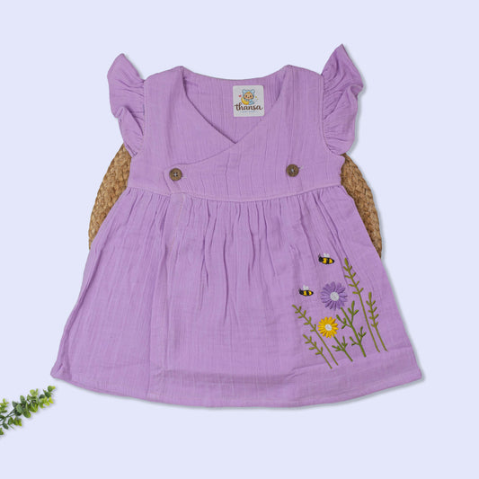 Crinkled Muslin Frock (9-12 months)