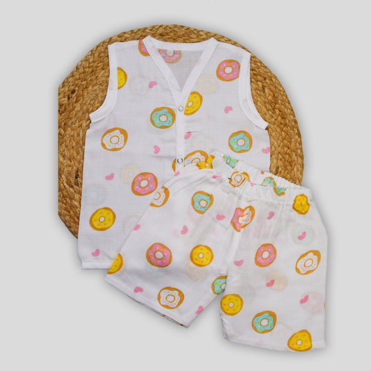 Donut Muslin Co-Ord Set (6-9 months)