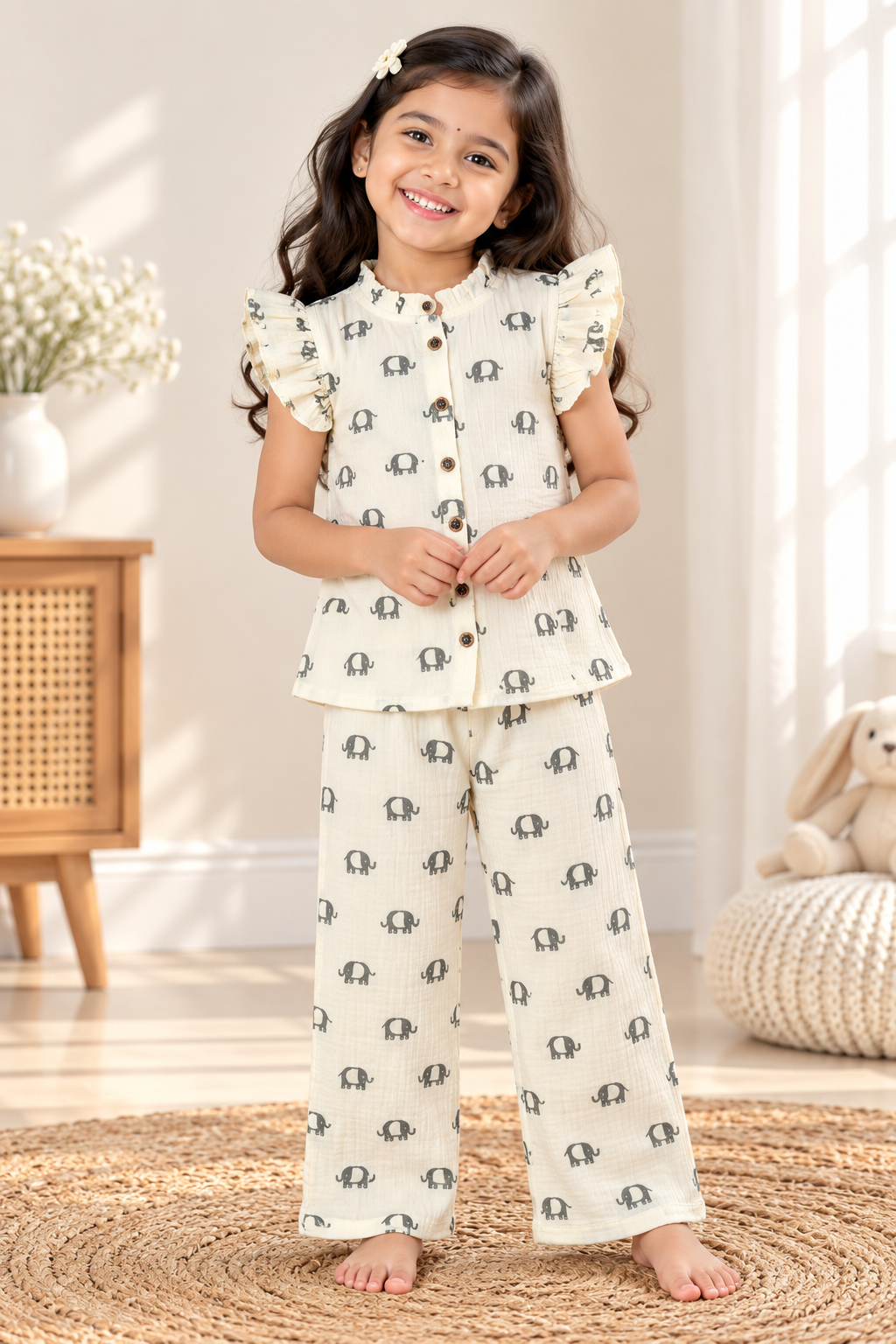 Girls Muslin Co-Ord Set