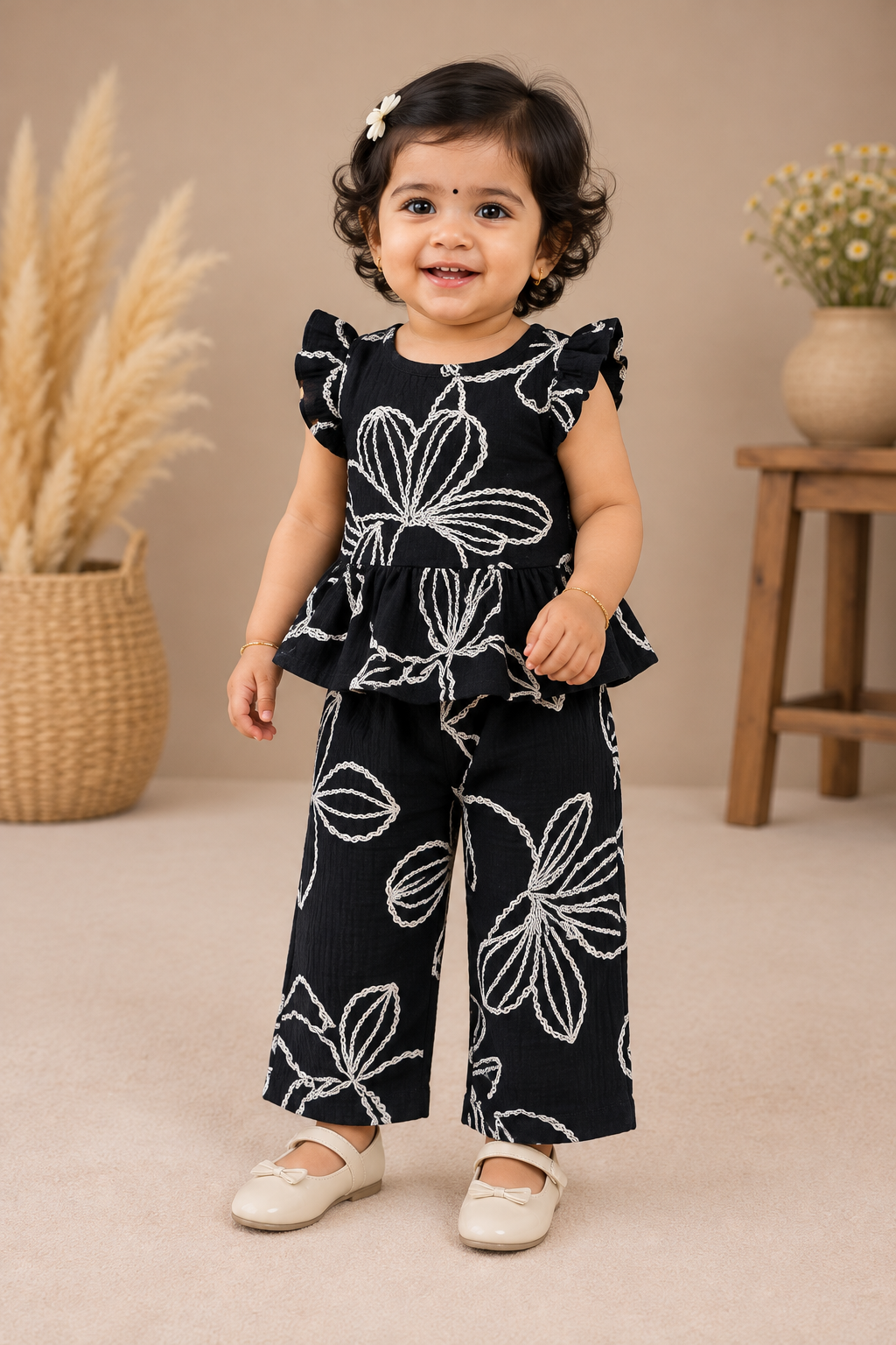 Girls Muslin Co-Ord Set
