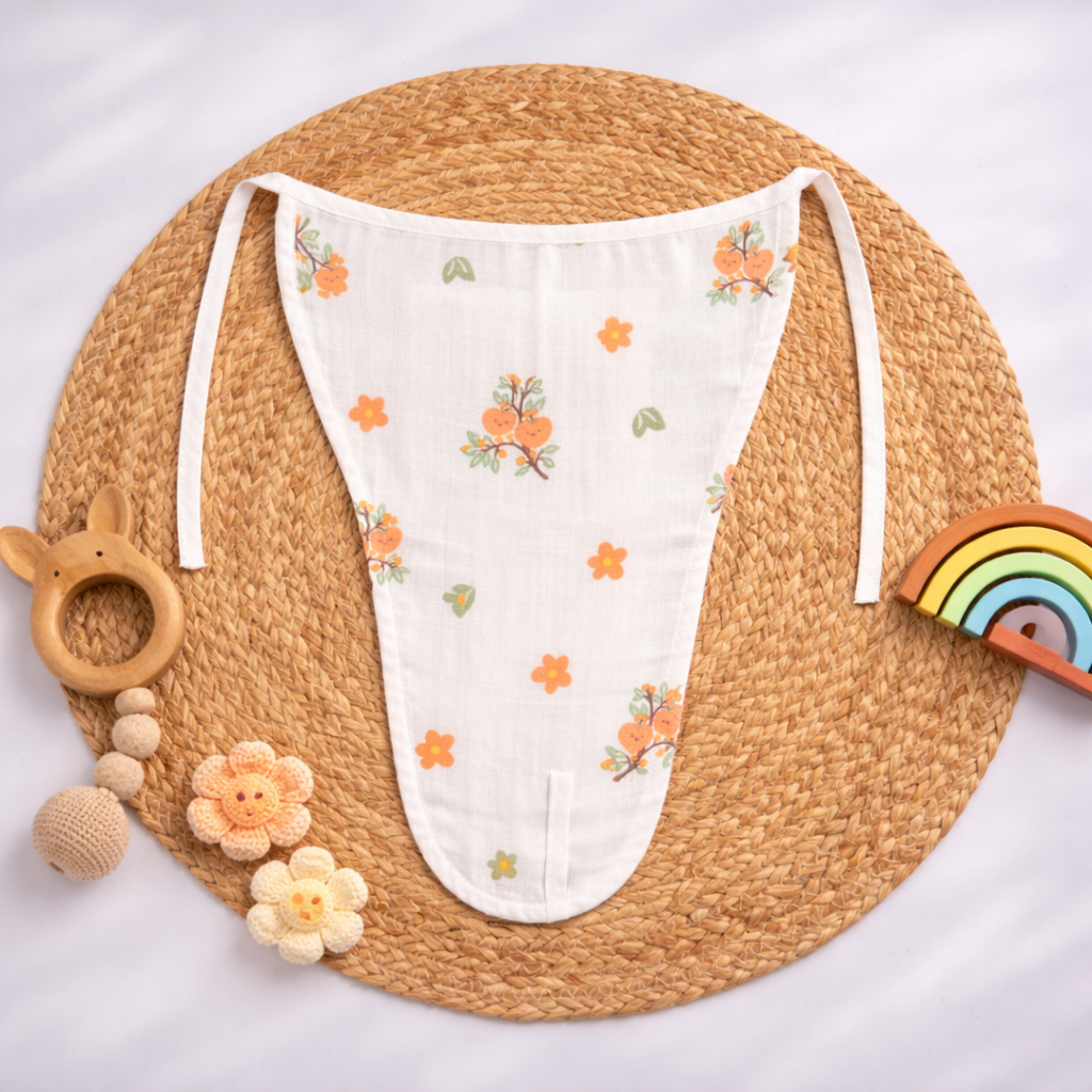 Heart Fruit Cotton Muslin Nappy (0-0 months) New Born