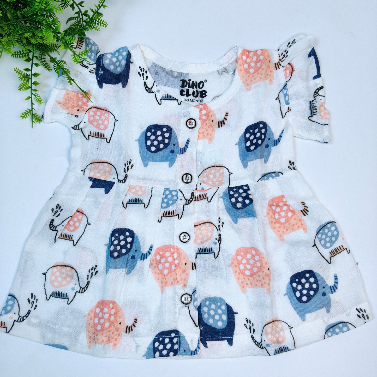 Muslin Girls Frock (6-12 months)
