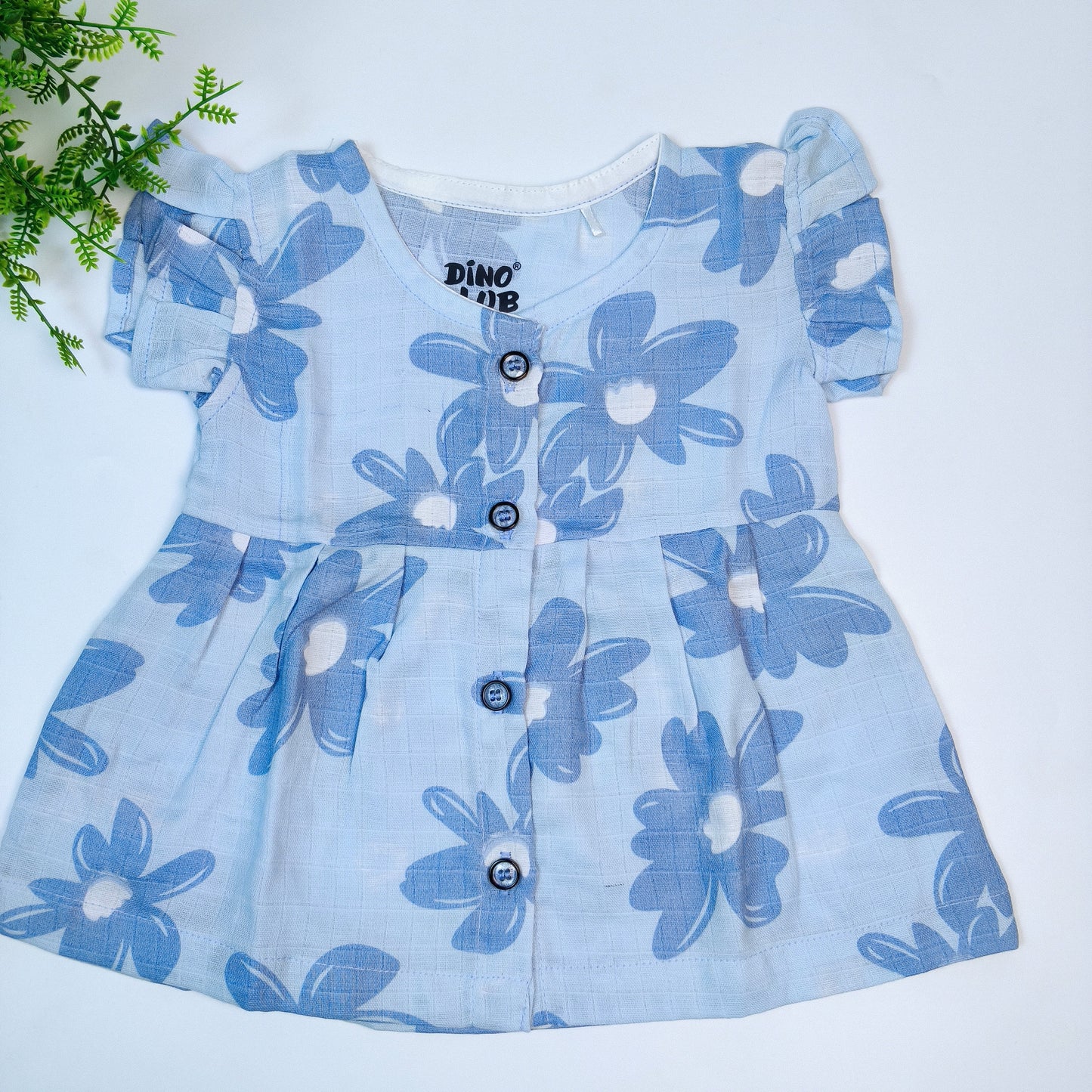 Muslin Girls Frock (0-3 months)