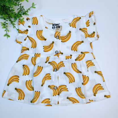 Muslin Girls Frock (6-12 months)