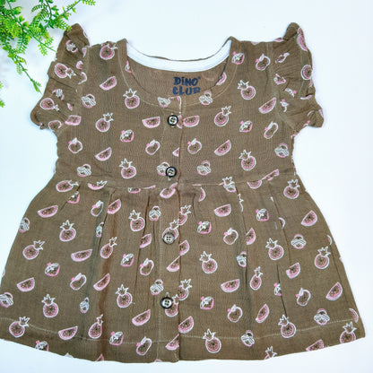 Muslin Girls Frock (3-6 months)