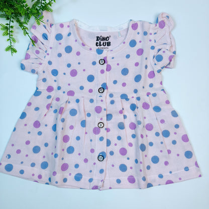 Muslin Girls Frock (3-6 months)