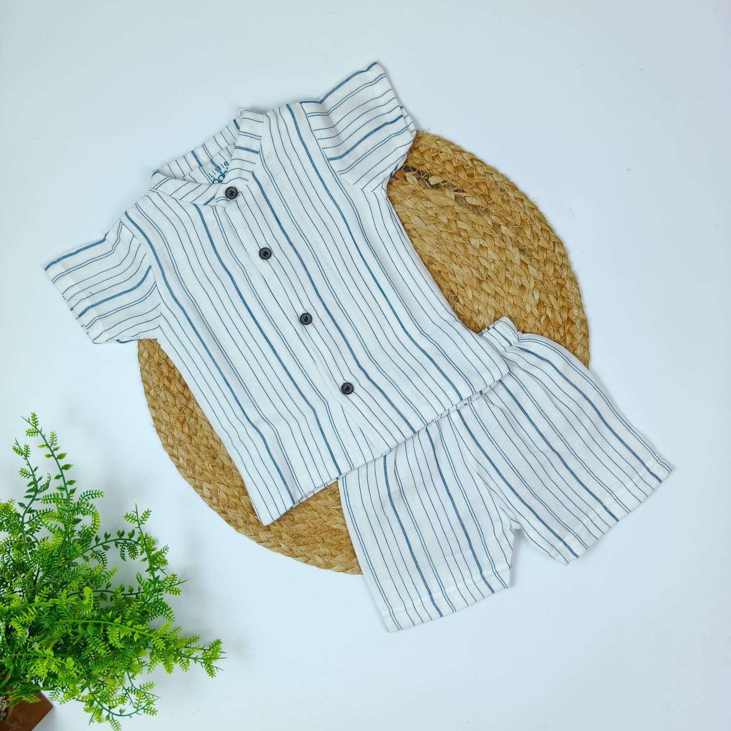 Double Layer Muslin Co-Ord Set (3-6 months)