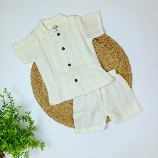 Double Layer Muslin Co-Ord Set (3-6 months)