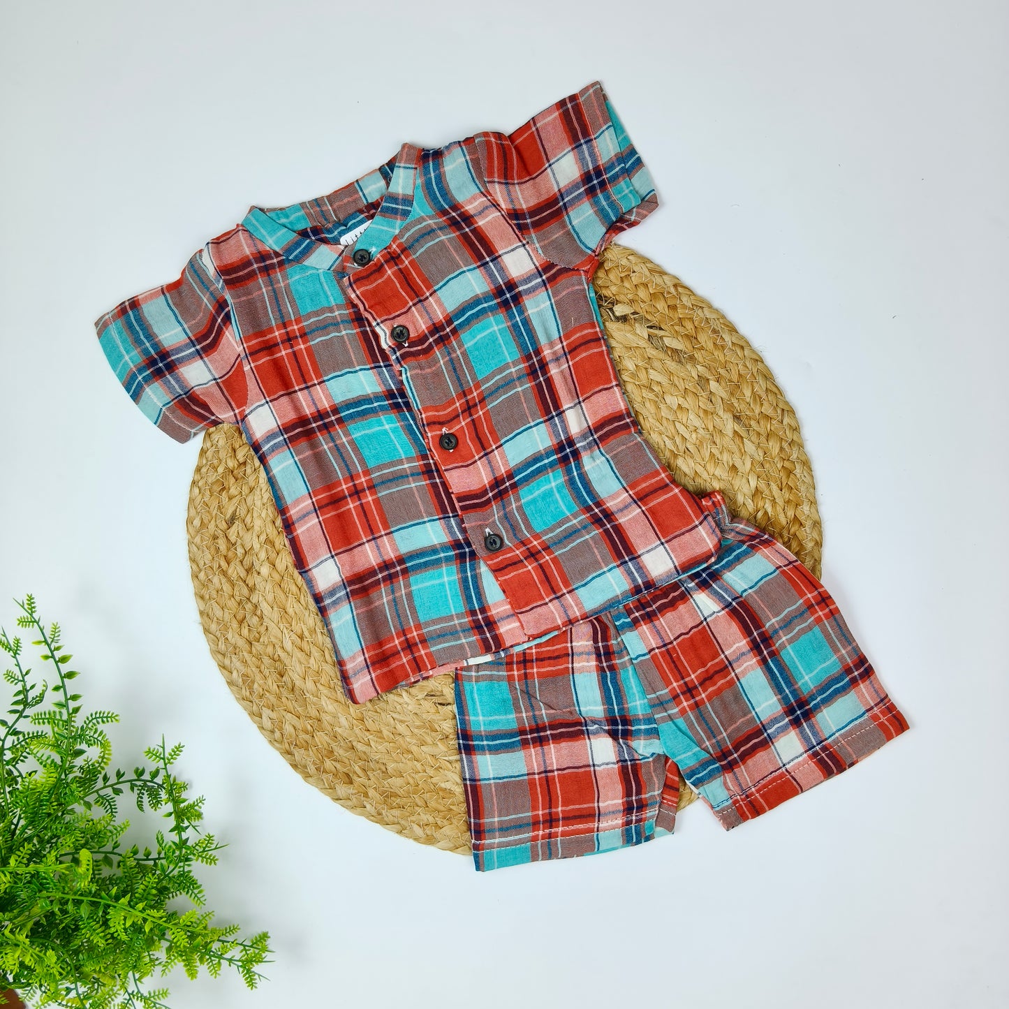 Double Layer Muslin Co-Ord Set (3-6 months)