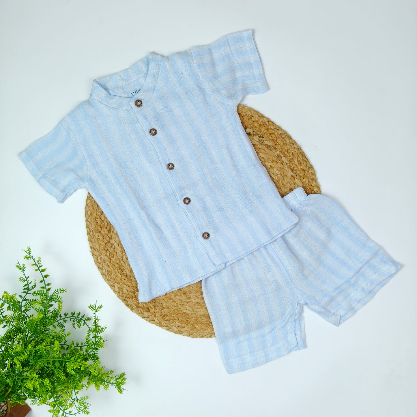 Double Layer Muslin Co-Ord Set (6-9 months)
