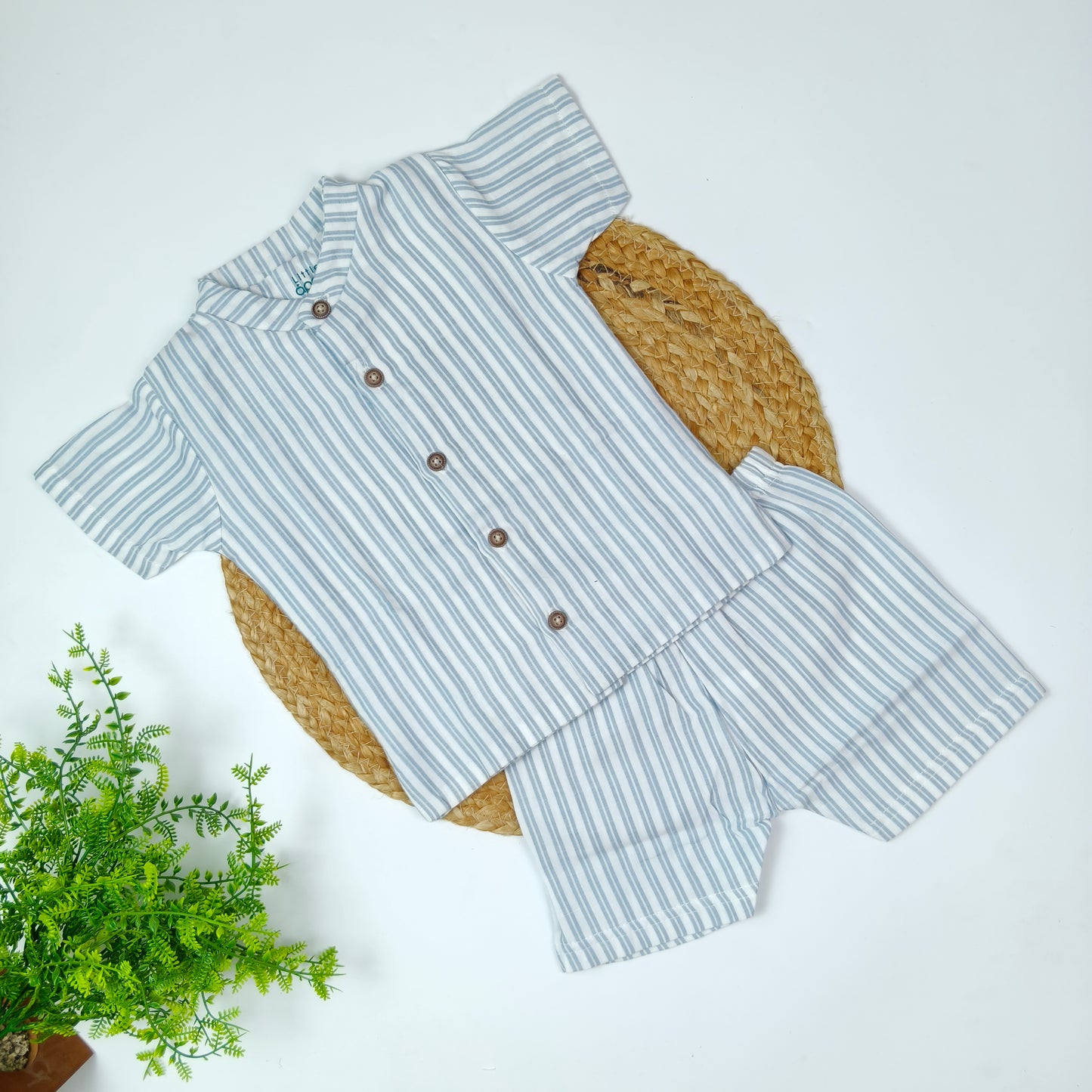 Double Layer Muslin Co-Ord Set (6-9 months)