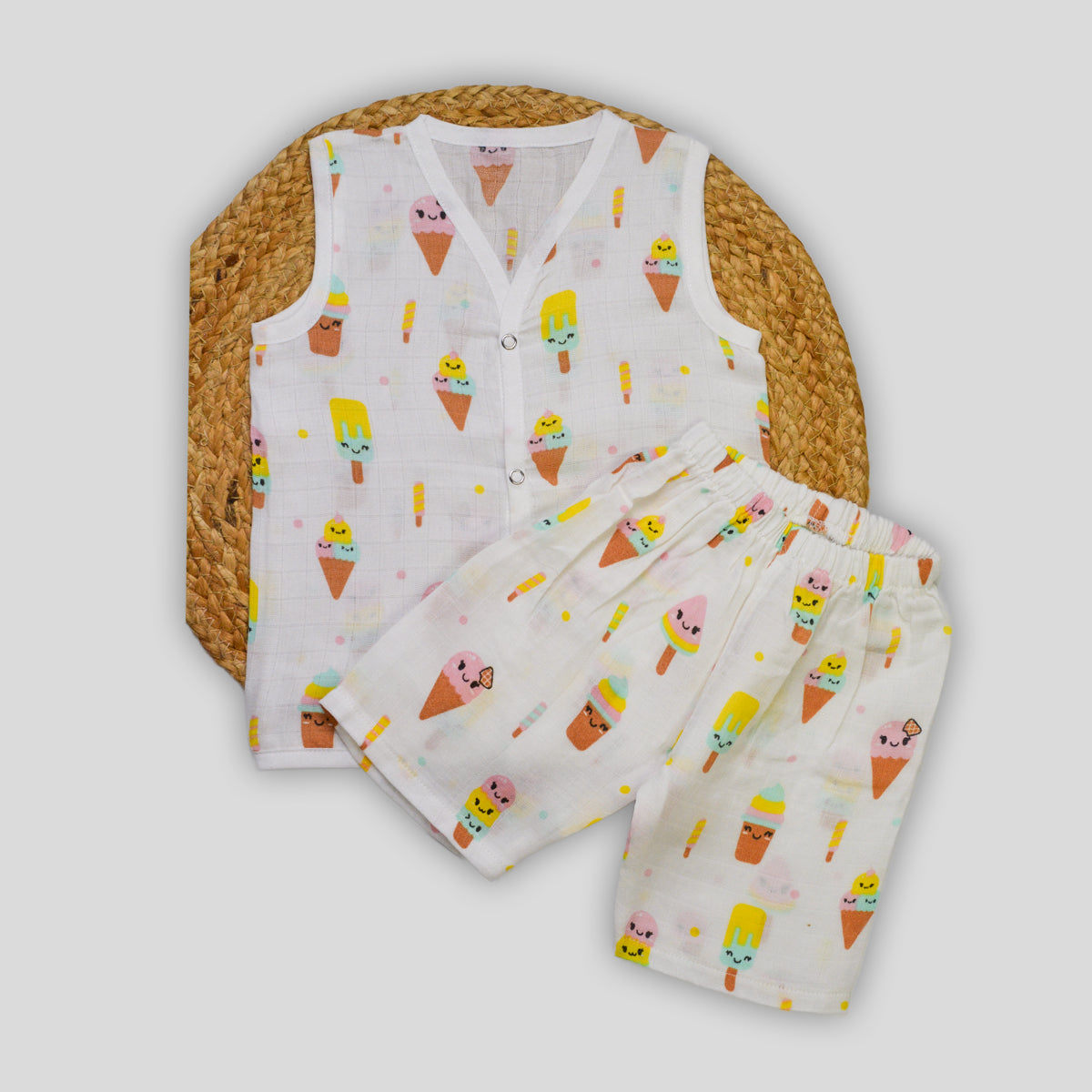 Organic Cotton Co-Ord Set Sleeveless (6-9 months)