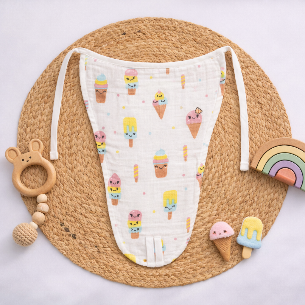 Organic Cotton Muslin Nappy (3-6 months)