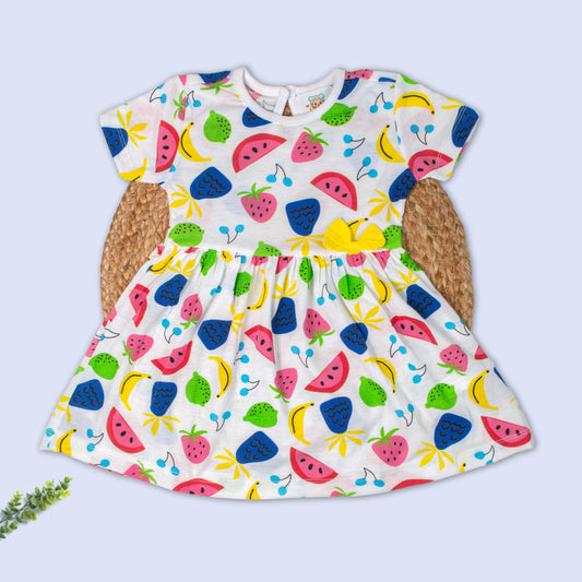 Knitted Cotton Frock (3-6 months)