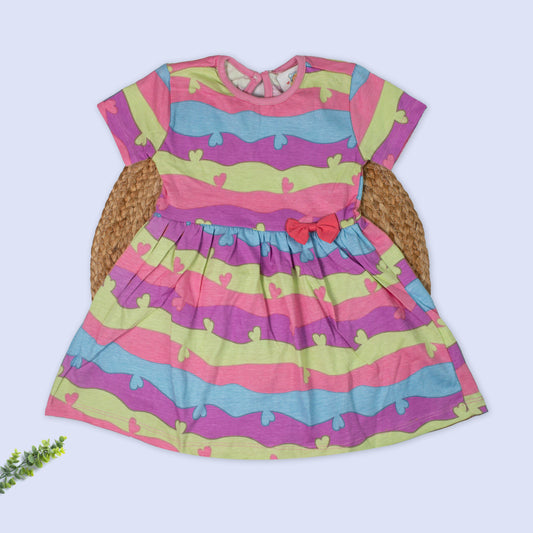 Knitted Cotton Frock (3-6 months)