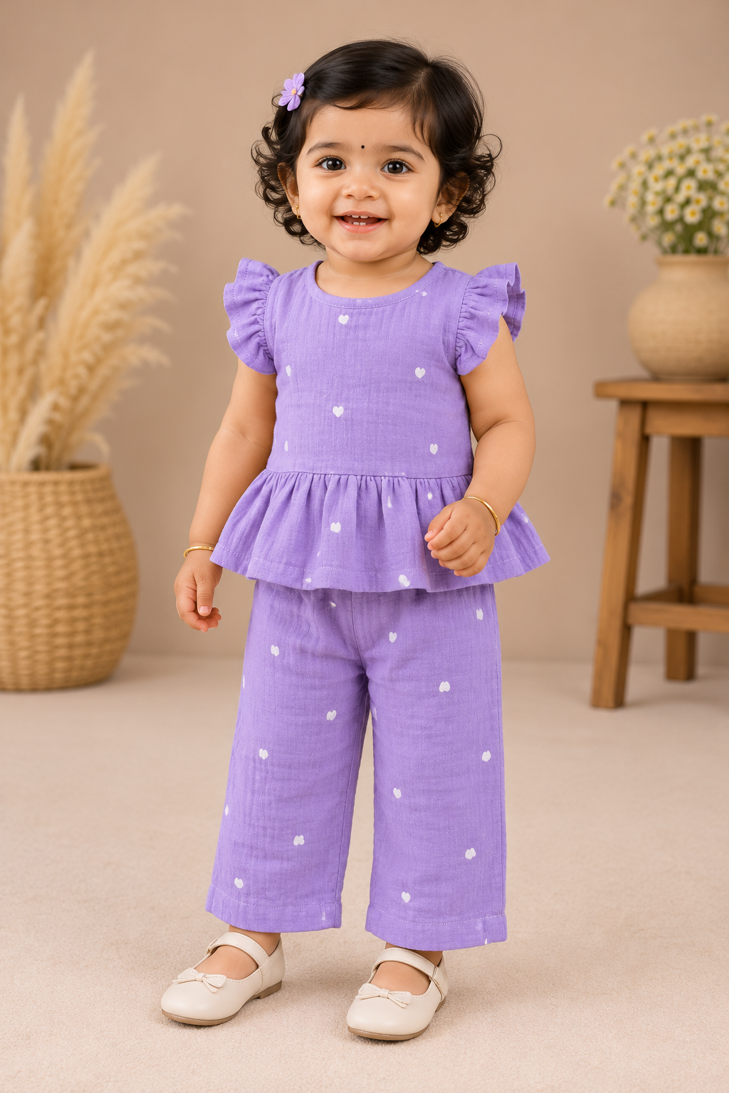 Girls Muslin Co-Ord Set
