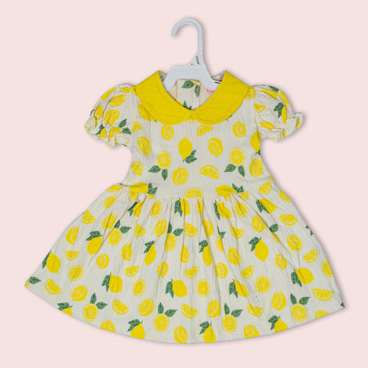 Lemon Garden Printed Frock (18-24 months)