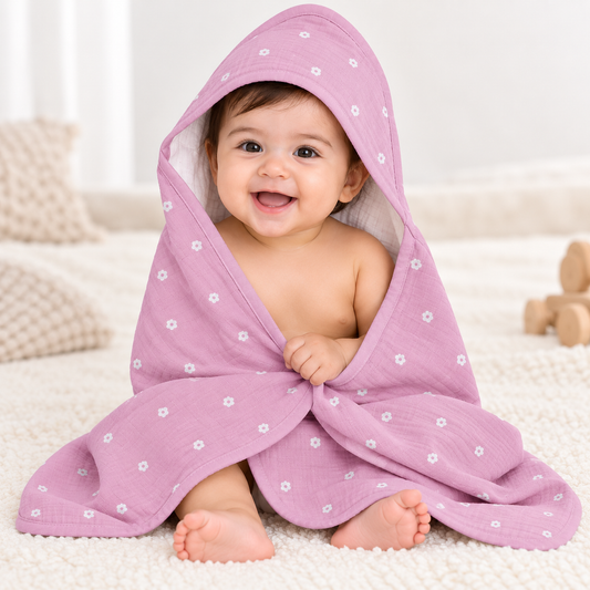 Muslin Baby Hooded Cap Towel