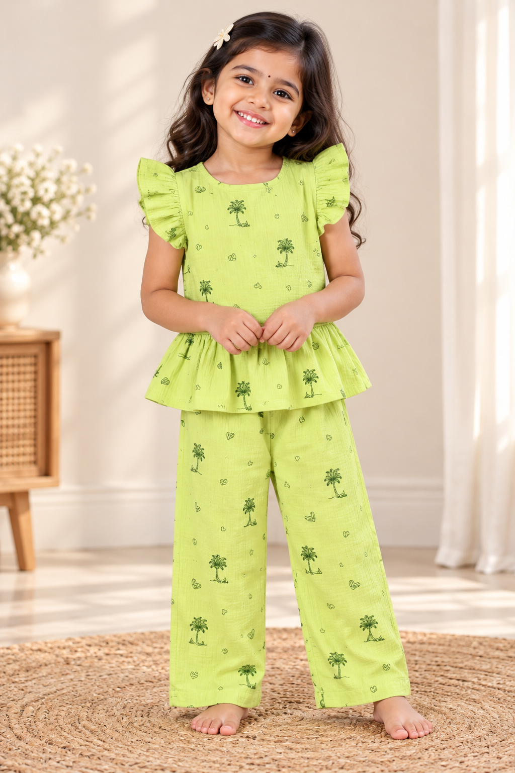 Girls Muslin Co-Ord Set