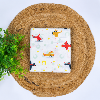 Little Aviators Bamboo Muslin Bath Towel
