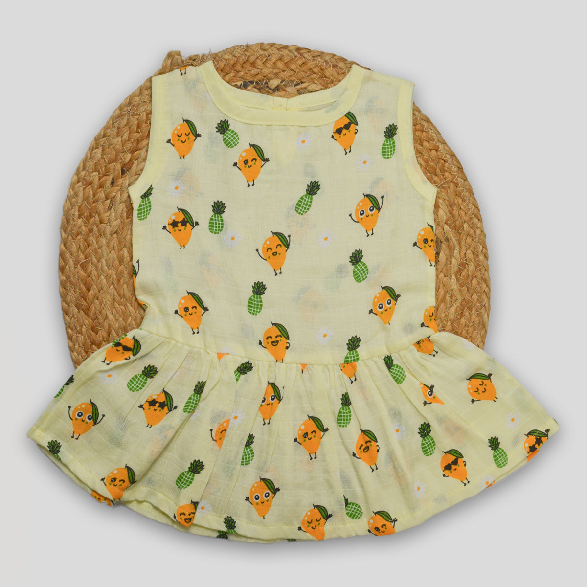 Mango Cotton Muslin Frock (3-6 months)