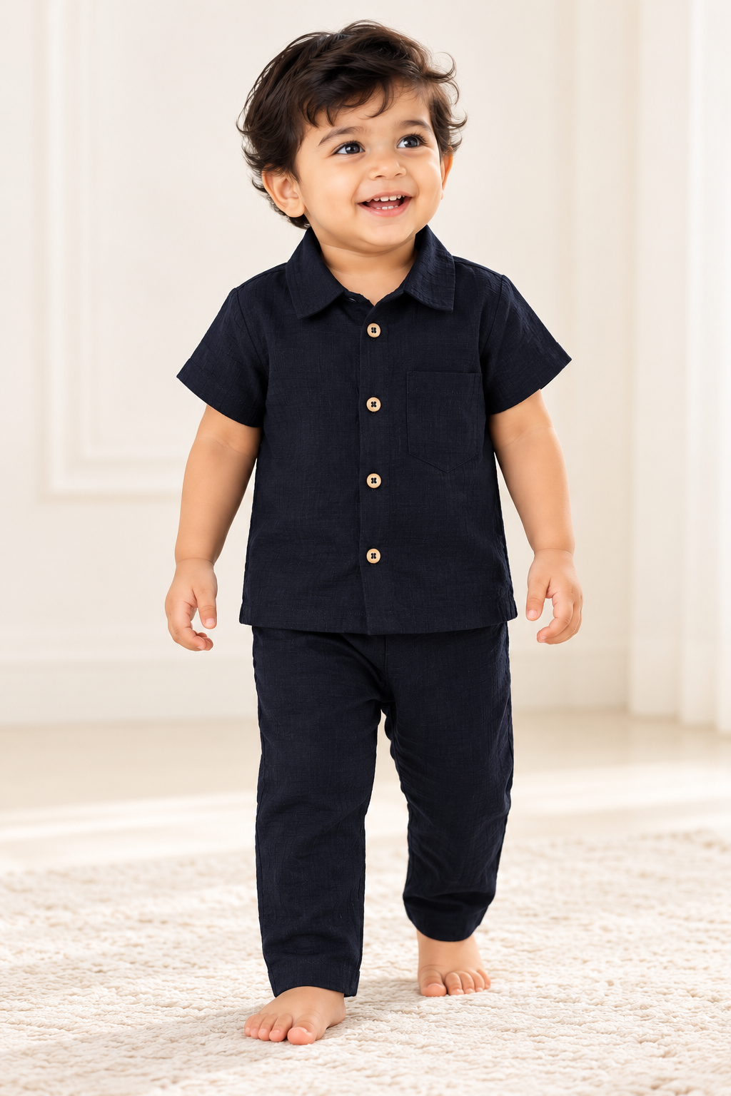 Unisex Muslin Shirt & Full Pant Co-Ord Set