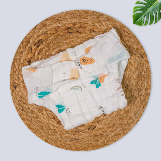 Muslin Baby Nappy with Velcro – Soft & Breathable