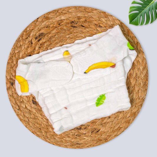 Muslin Baby Nappy with Velcro – Soft & Breathable