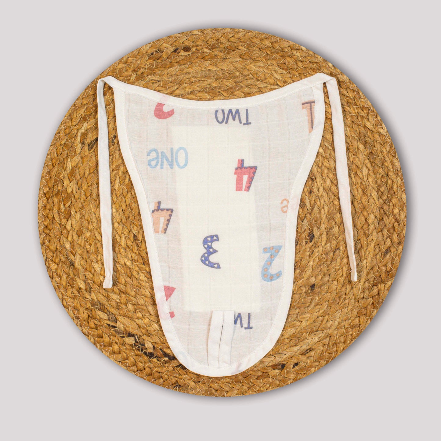 Numbers Organic Cotton Muslin Nappy (0-3 months)