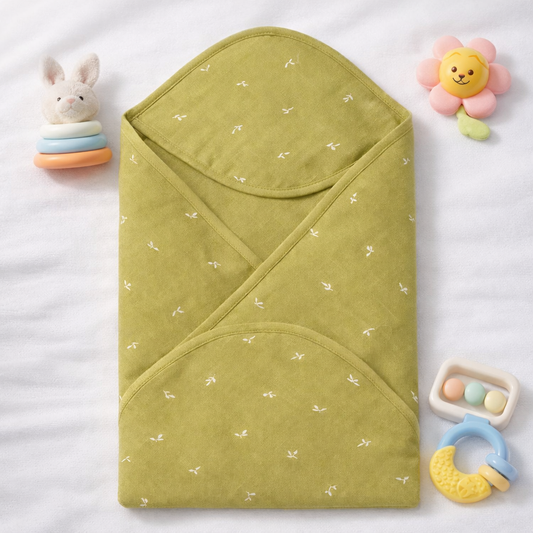 Organic Cotton Muslin Hooded Towel 75x75cm